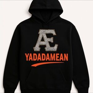 Black and Orange Hoodie